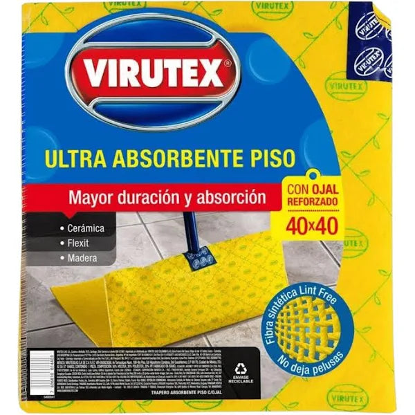 Trapero Ultra Absorbente Con Ojal 40x40cm 1un Virutex