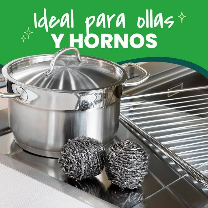 Esponja Acero Inoxidable Espiral 2u Scotch Brite