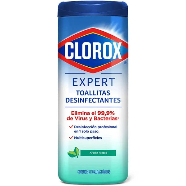 Toallitas Húmedas Desinfectantes Multiuso Expert 30U Clorox