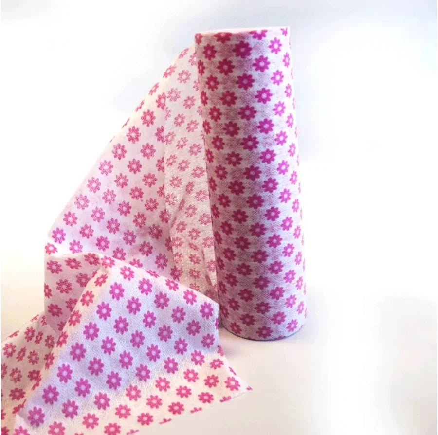 Paño Multiuso Light And Soft En Rollo Rosado 25x30cm 40u Vileda
