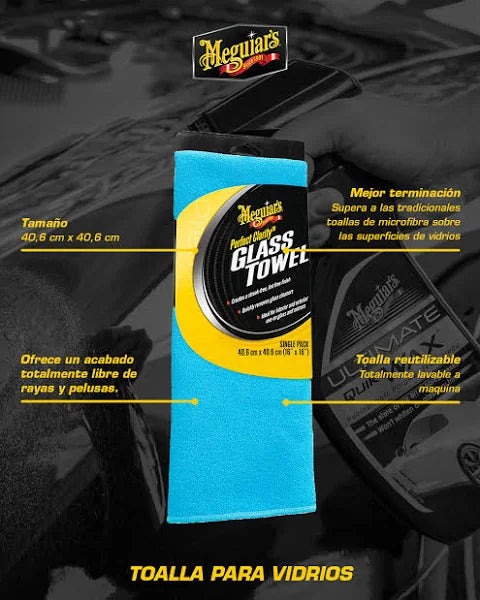 Toalla Para Vidrios Perfect Clarity Glass Towel (X210300) Meguiar’s