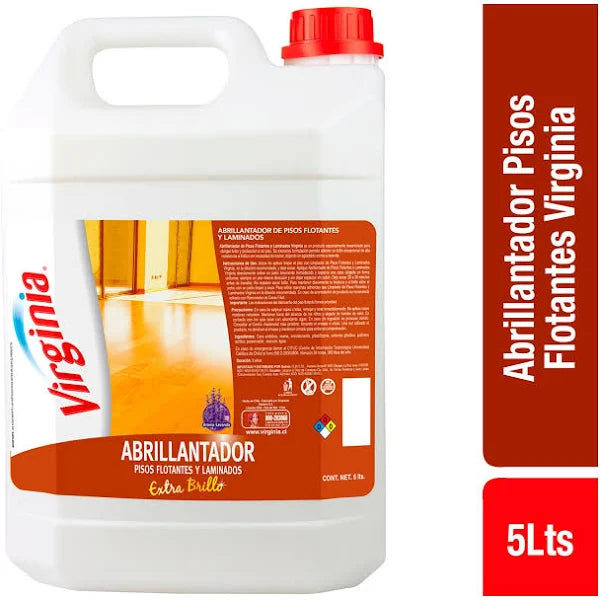 Abrillantador Piso Flotante Lavanda 5L Virginia