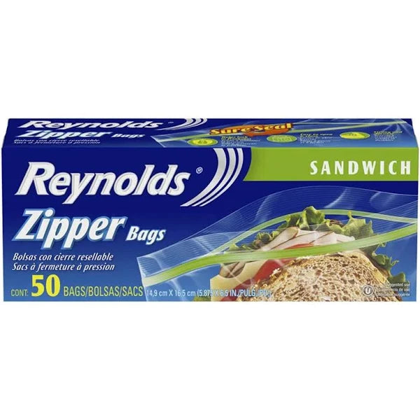 Bolsas Herméticas Zipper sandwich 50un Reynolds