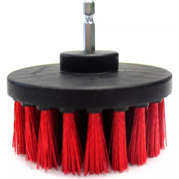 Cepillo Para Taladro Drill Carpet 4 pulgadas Alfombra y Tapices Rojo 1u (7011010) MaxShune