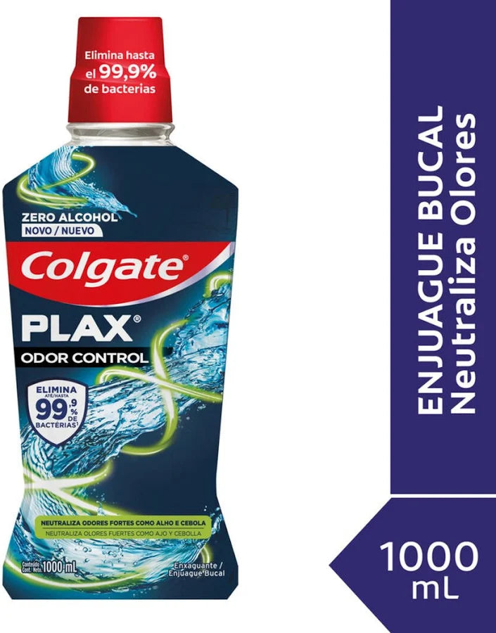 Enjuague Bucal Plax Odor Control 1L Colgate
