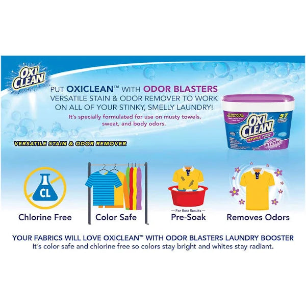 Quitamanchas En Polvo Odor Blaster Eliminador De Olores 1.36k Oxiclean