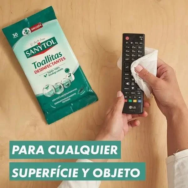Toallitas Húmedas Desinfectantes Multiuso · 72u · Sanytol