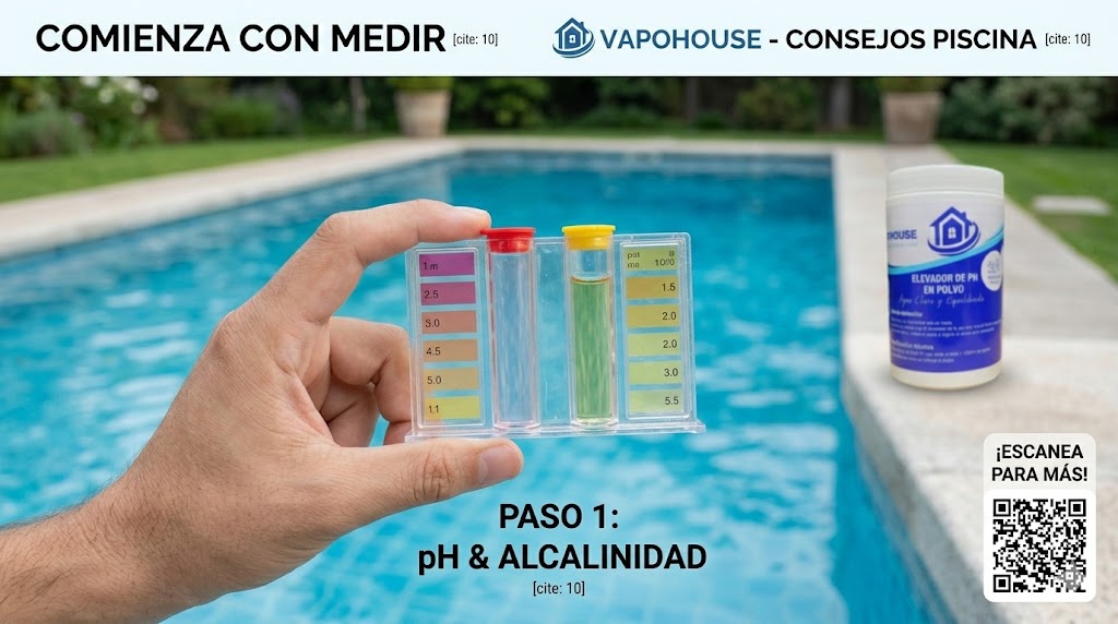 Sube PH En Polvo Para Piscina 1K Vapohouse