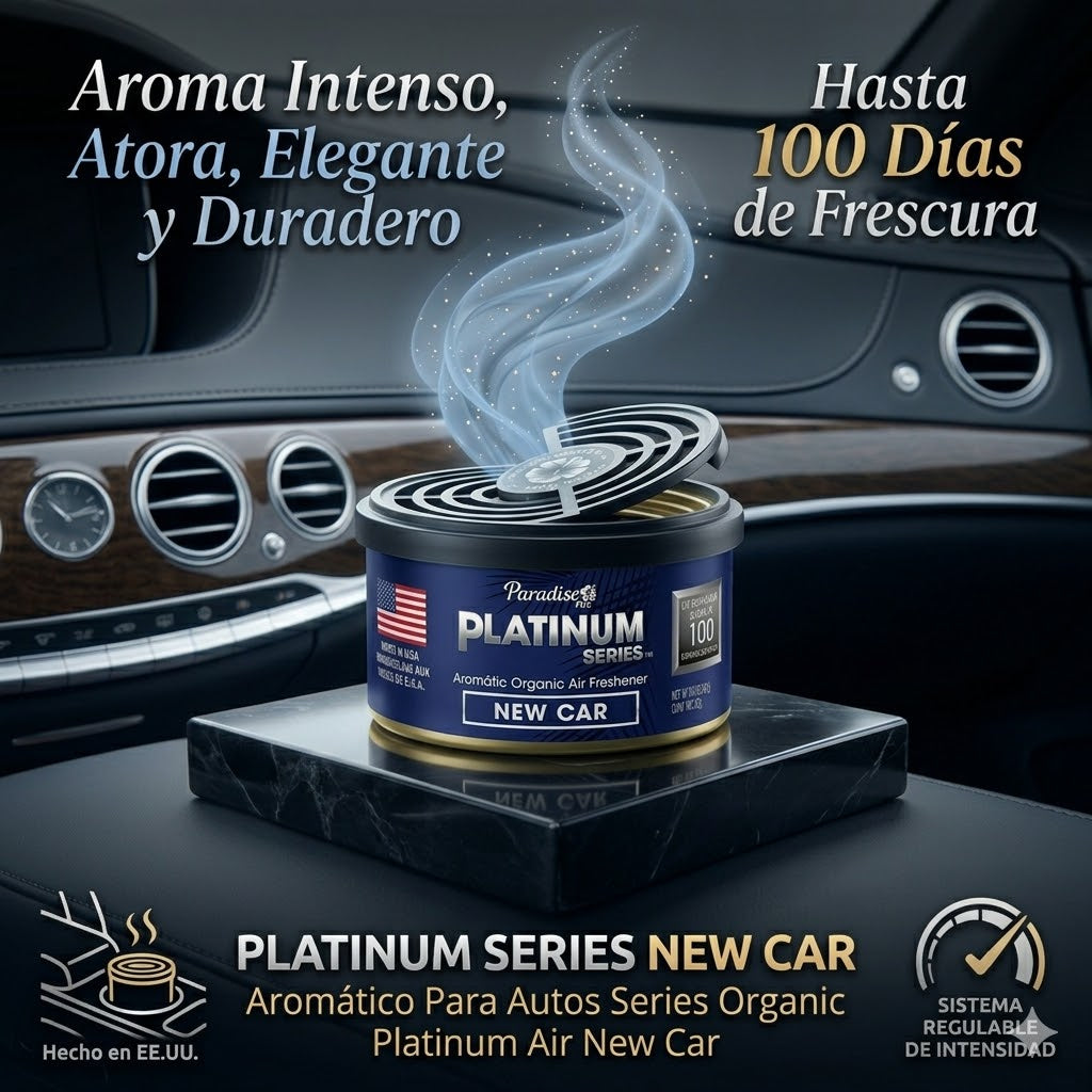 Aromatizante Para Autos Series Organic  Platinum Air New Car 1u (12007) Paradise